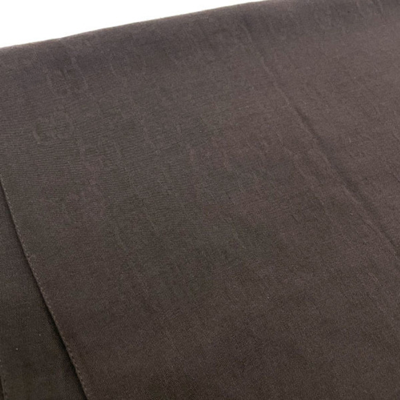 Gucci Stole GG Pattern Scarf Wool Silk Dark Brown 165904 GUCCI Shawl YY-14171